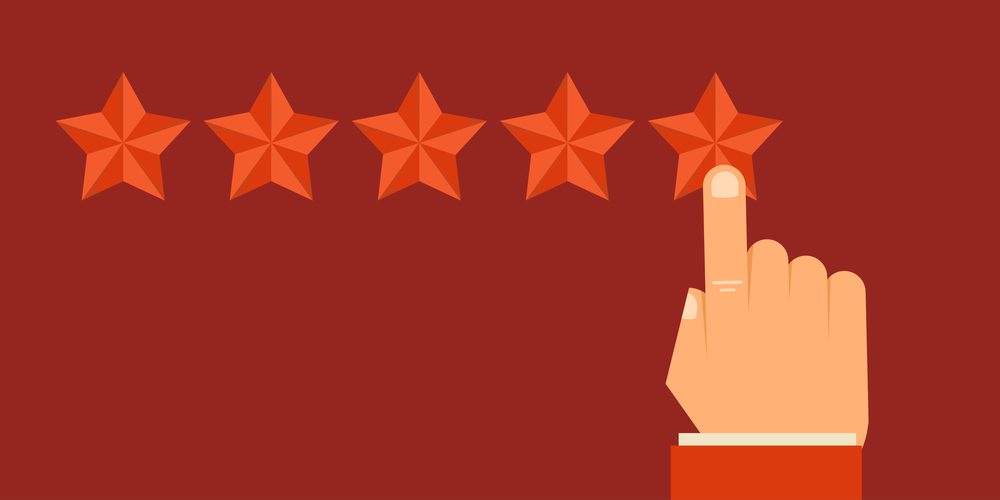 Vector customer review concepts in flat style